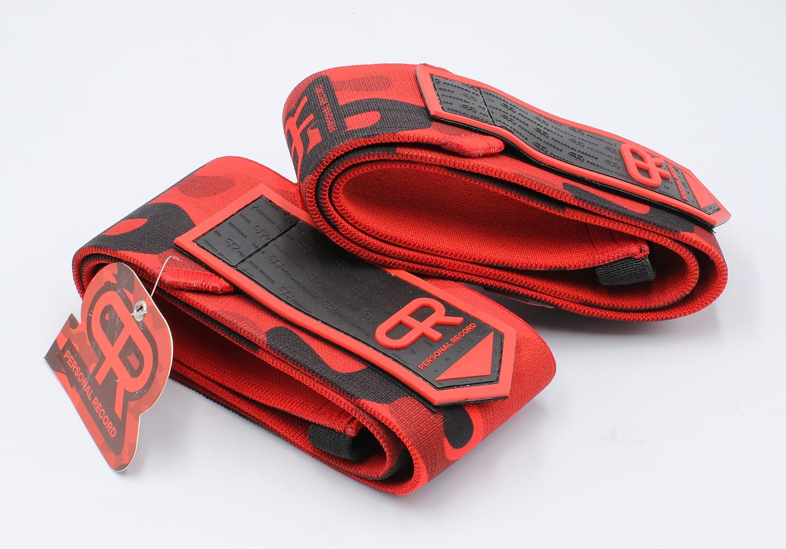 Personal Record Advanced Elbow Wraps PR903 Red Camo