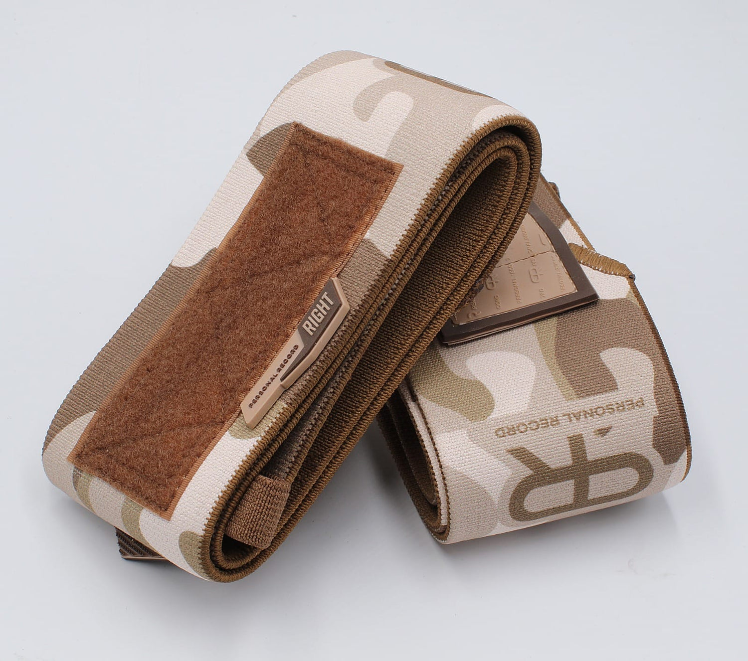 Personal Record Heavy Duty Premium Elbow Wraps PR903 Sand Camo