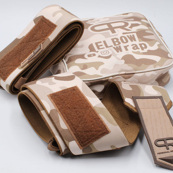 PR Heavy Duty Premium Elbow Wraps - Sand Camo