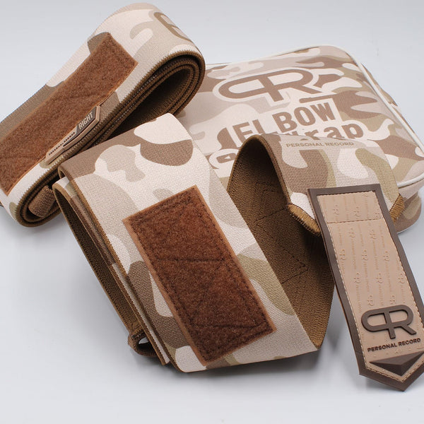 PR Heavy Duty Premium Elbow Wraps - Sand Camo