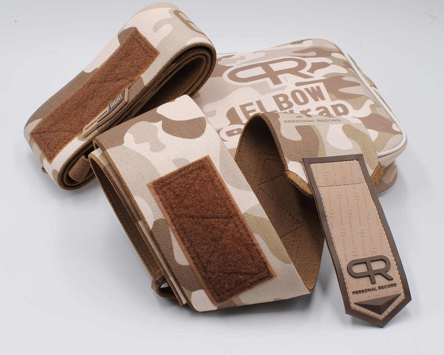 Personal Record Advanced Elbow Wraps PR903 Sand Camo