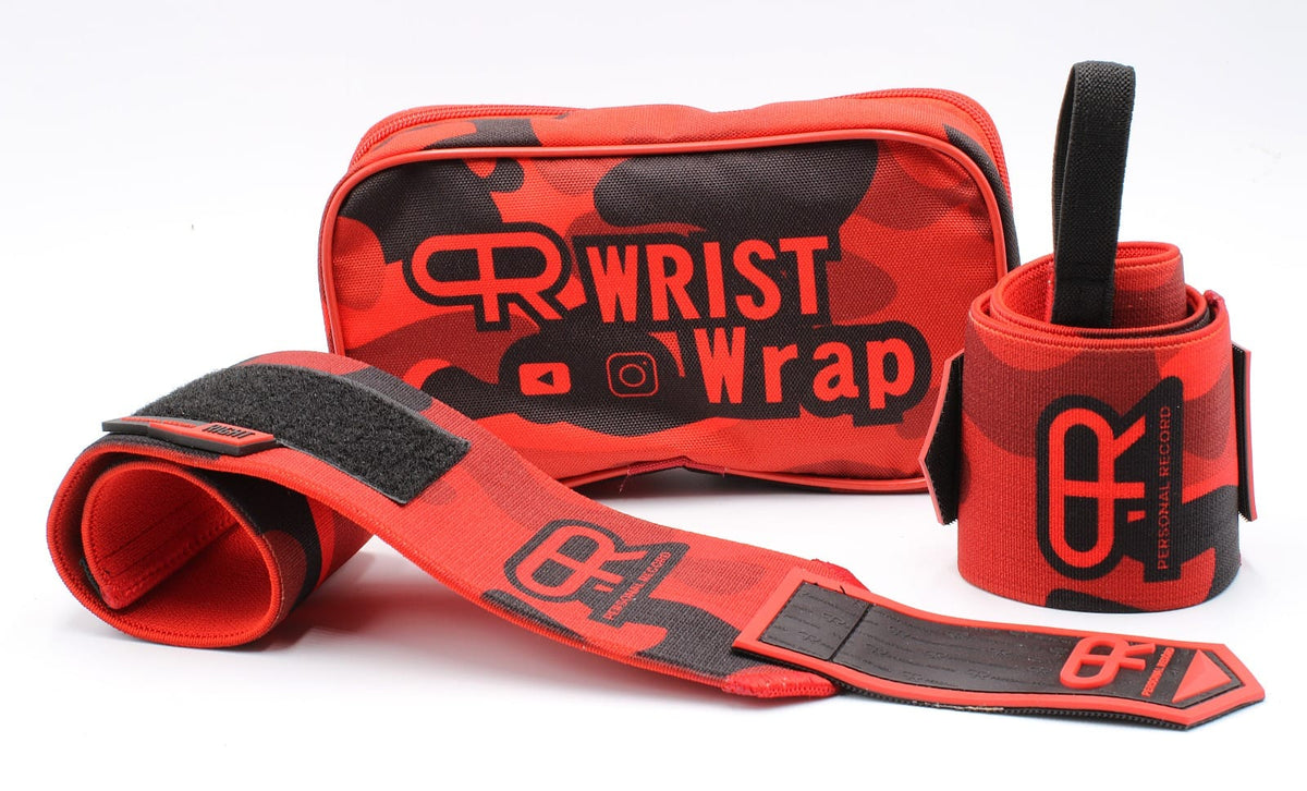 PR Heavy Duty Premium Wrist Wraps - Red Camo
