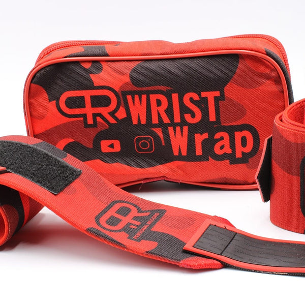 PR Heavy Duty Premium Wrist Wraps - Red Camo