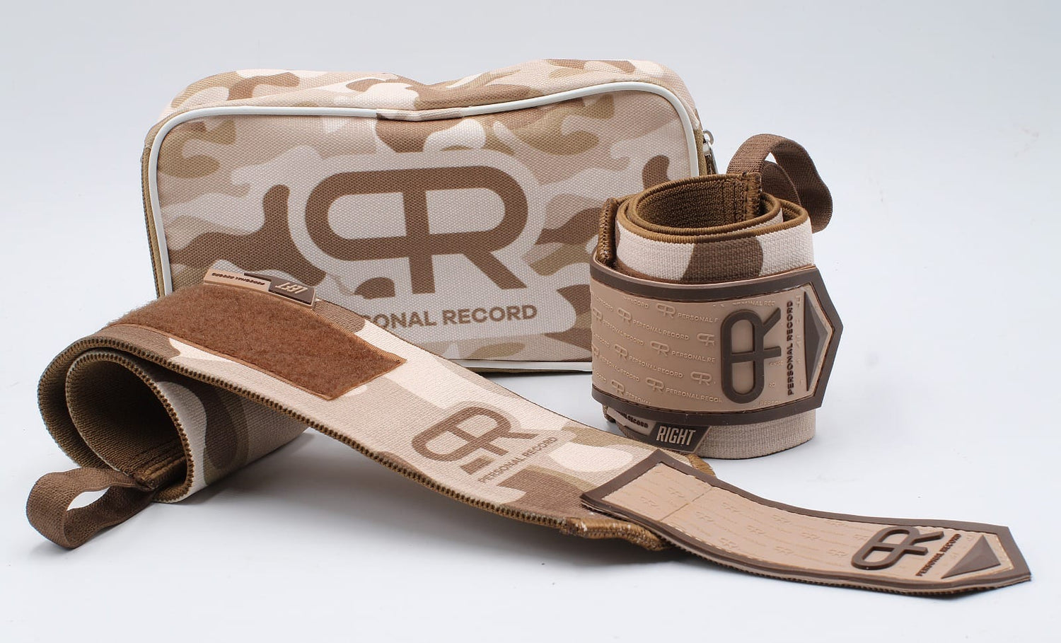 Personal Record Heavy Duty Premium Wrist Wraps PR901 Sand Camo