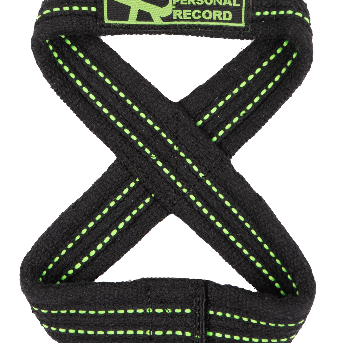 PR Heavy Duty Premium Figure 8 Lifting Straps - Black/Neon