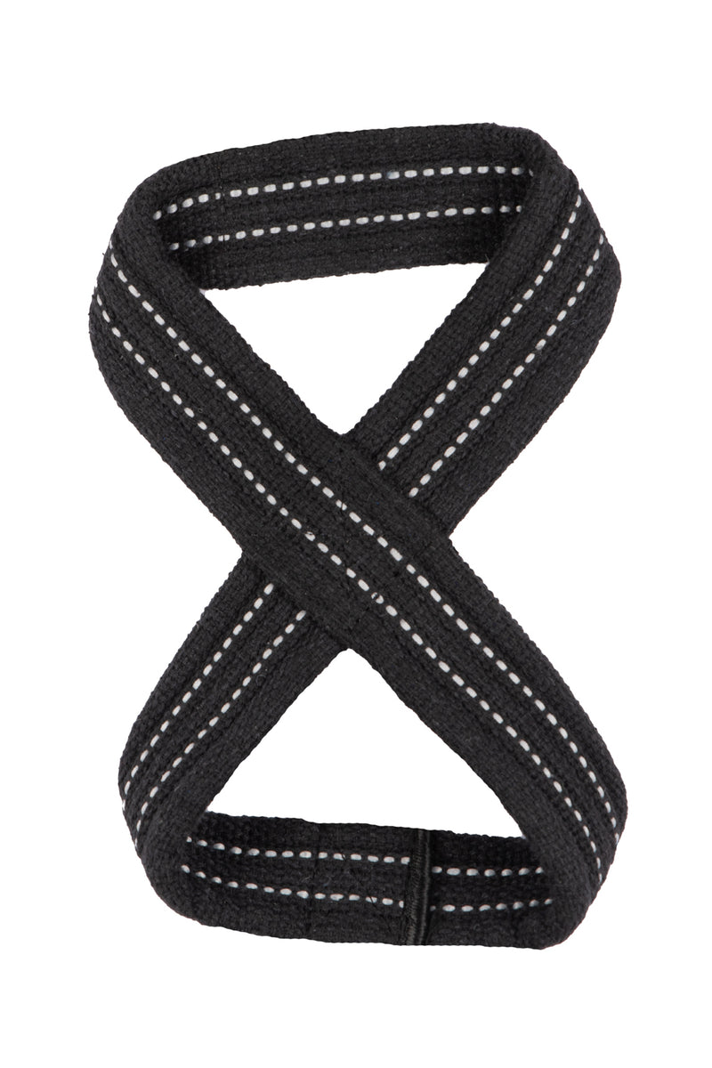 PR Heavy Duty Premium Figure 8 Lifting Straps - Black/Grey
