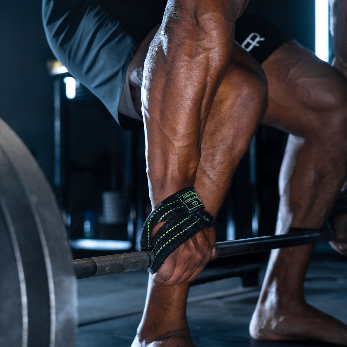 PR Heavy Duty Premium Figure 8 Lifting Straps - Black/Neon