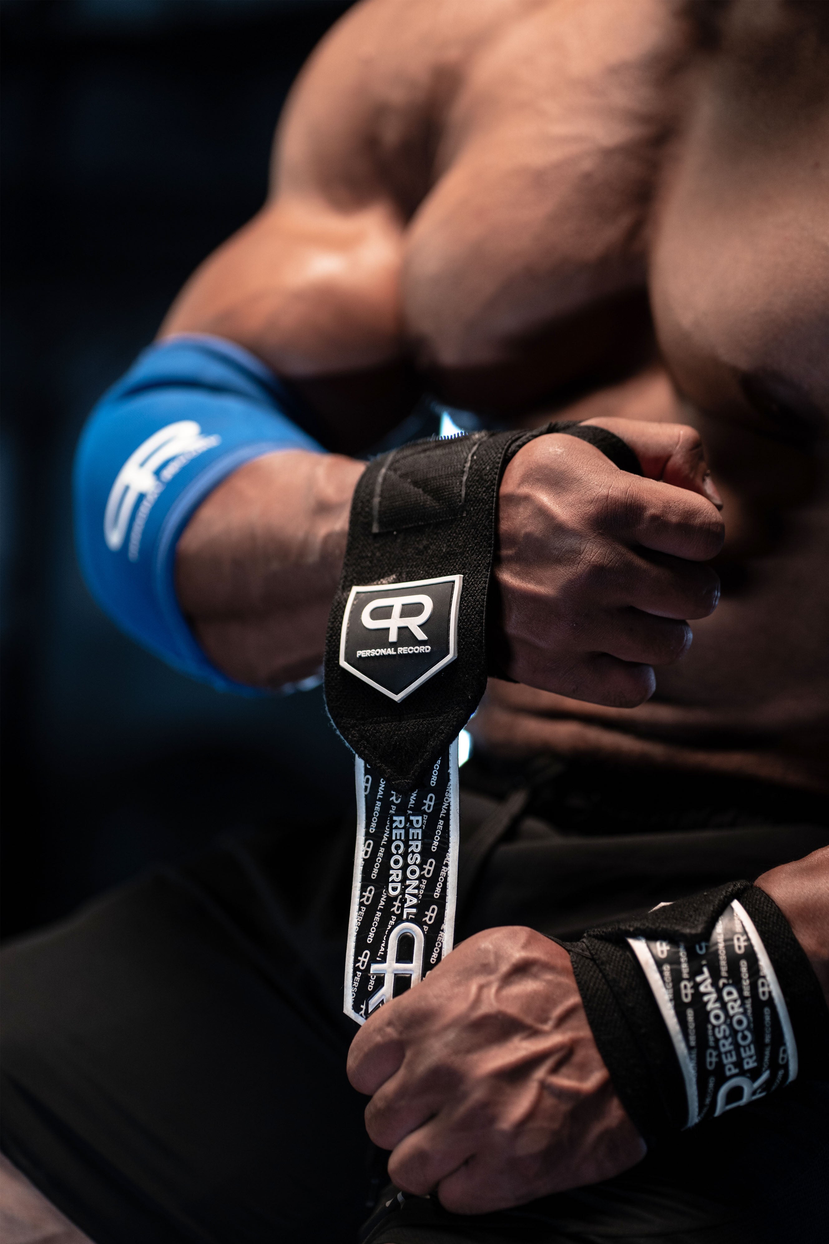 Personal Record Heavy Duty Premium Wrist Wraps - PR901 - Black/White