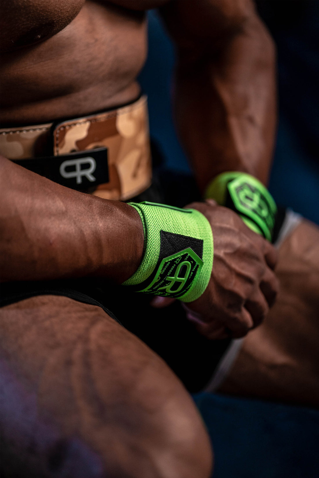 Personal Record Heavy Duty Premium Wrist Wraps PR901 Neon