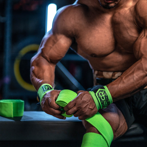PR Heavy Duty Premium Knee Wraps - Neon