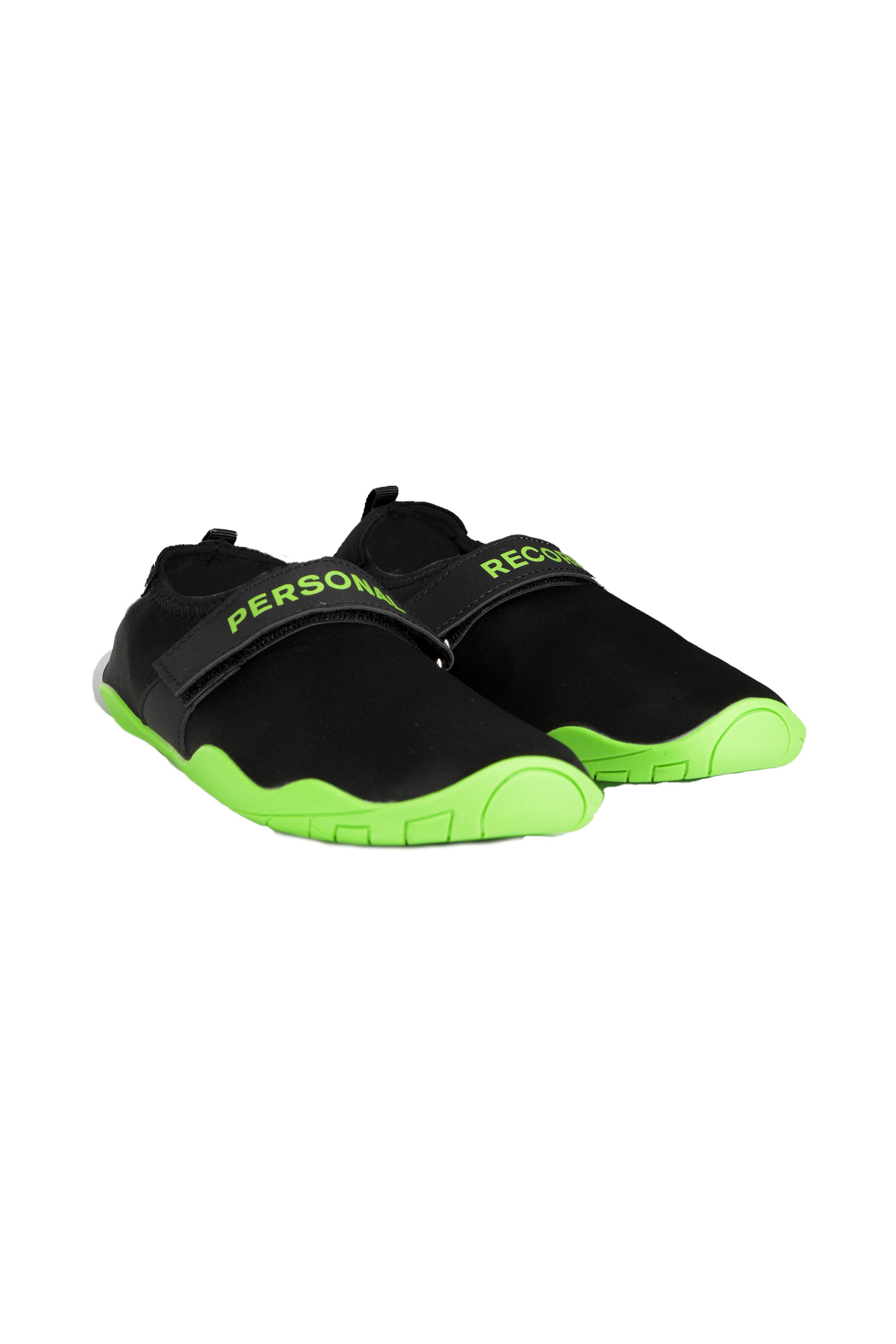 Personal Record Deadlift Slippers- PR914 - Black/Neon