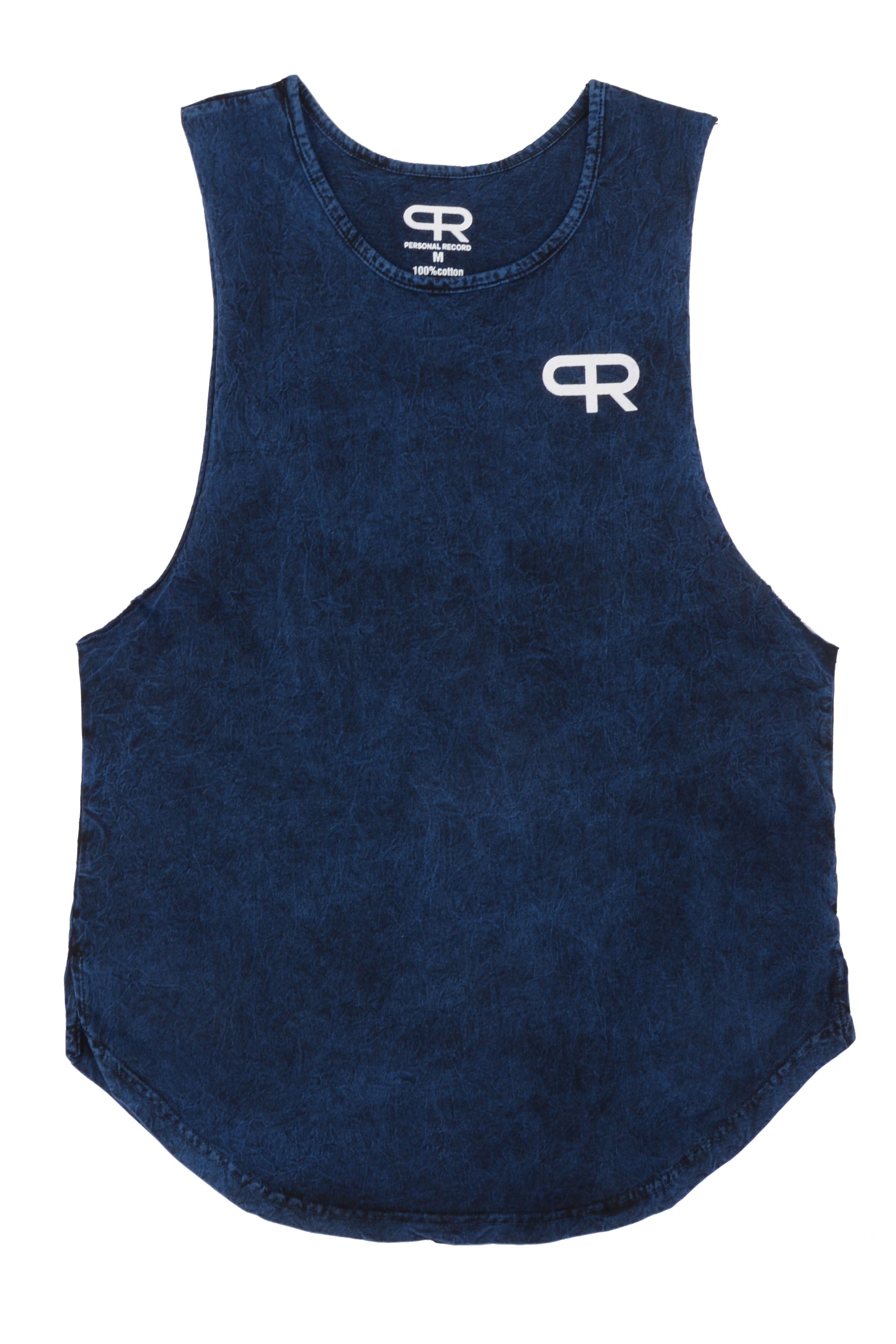 Personal Record Muscle Tank - PR309 - Mineral Wash Blue