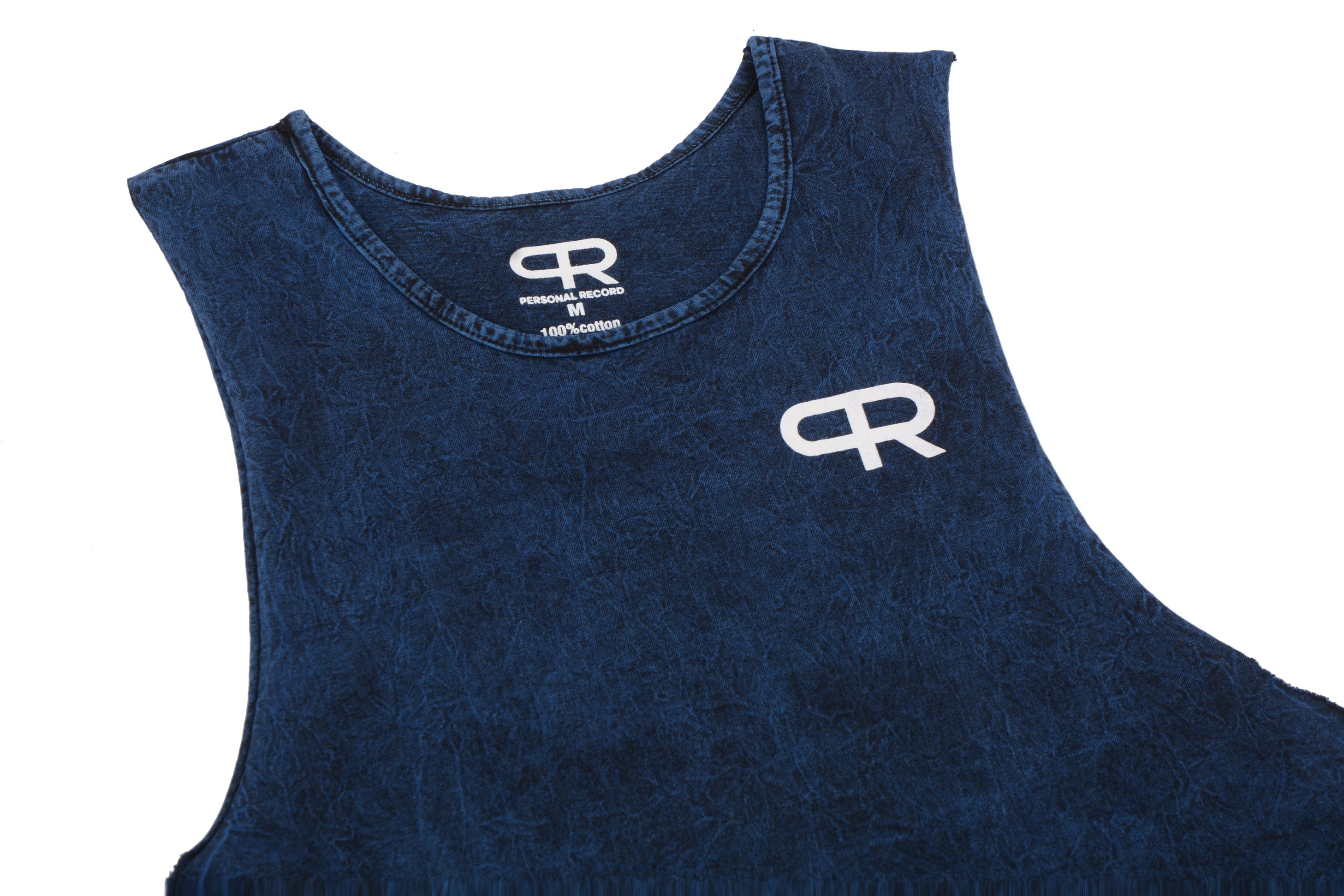 Personal Record Muscle Tank - PR309 - Mineral Wash Blue