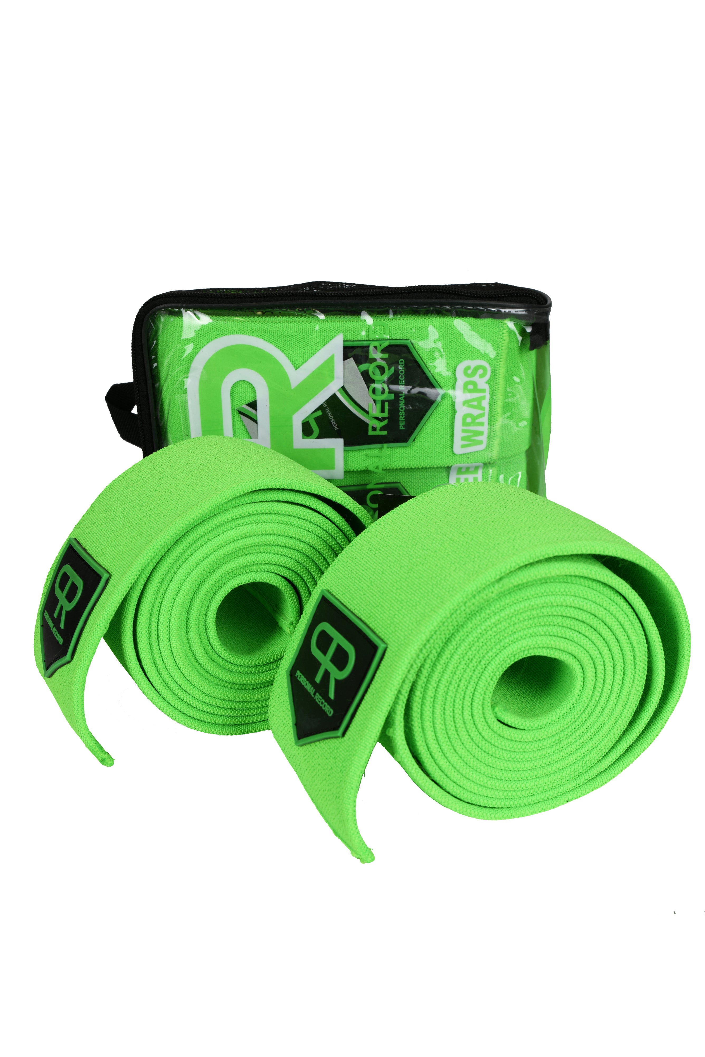 Personal Record Heavy Duty Premium Knee Wraps - PR906 - Neon