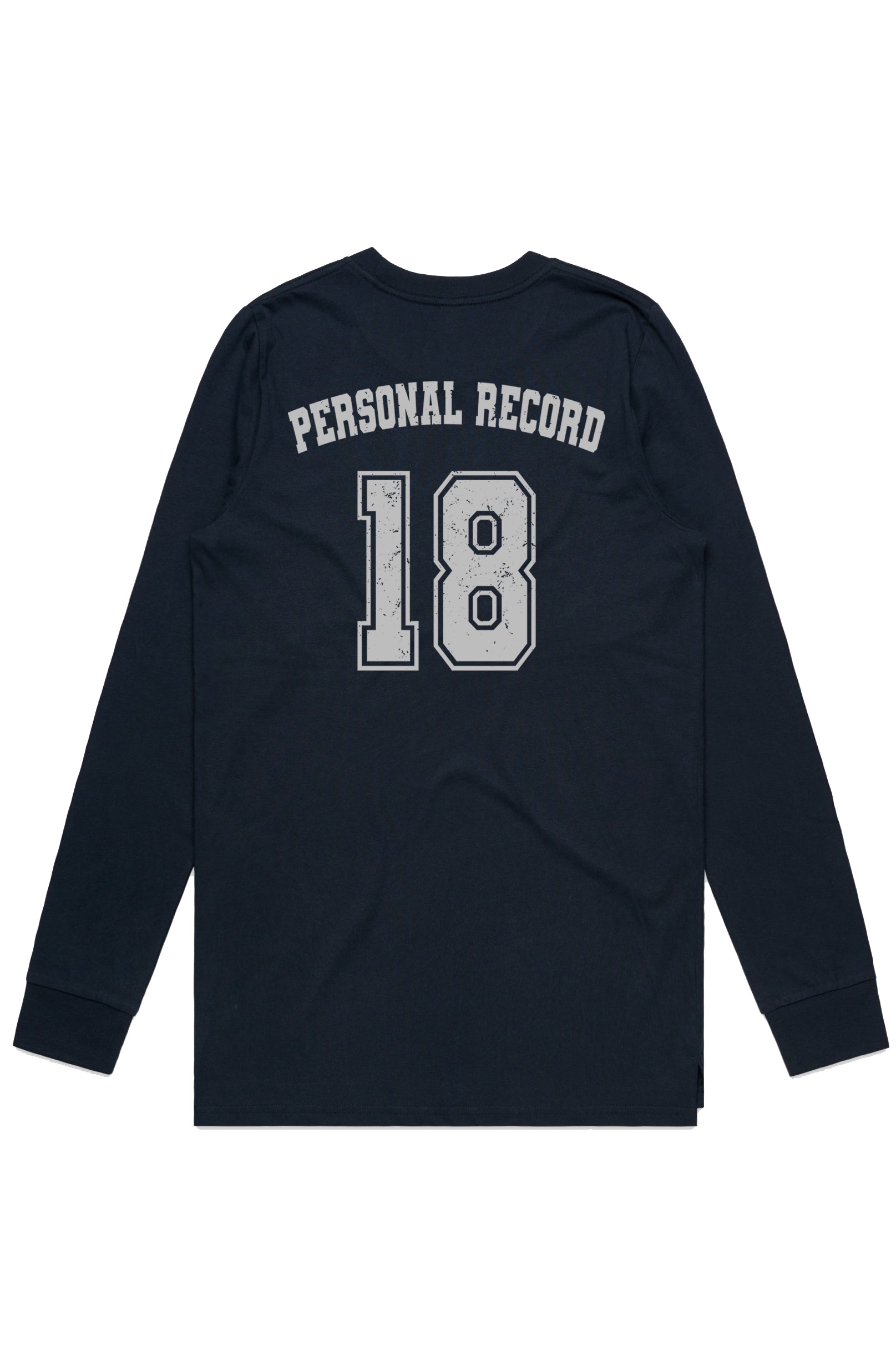 Personal Record 18 Long Sleeve - PR412 - Navy