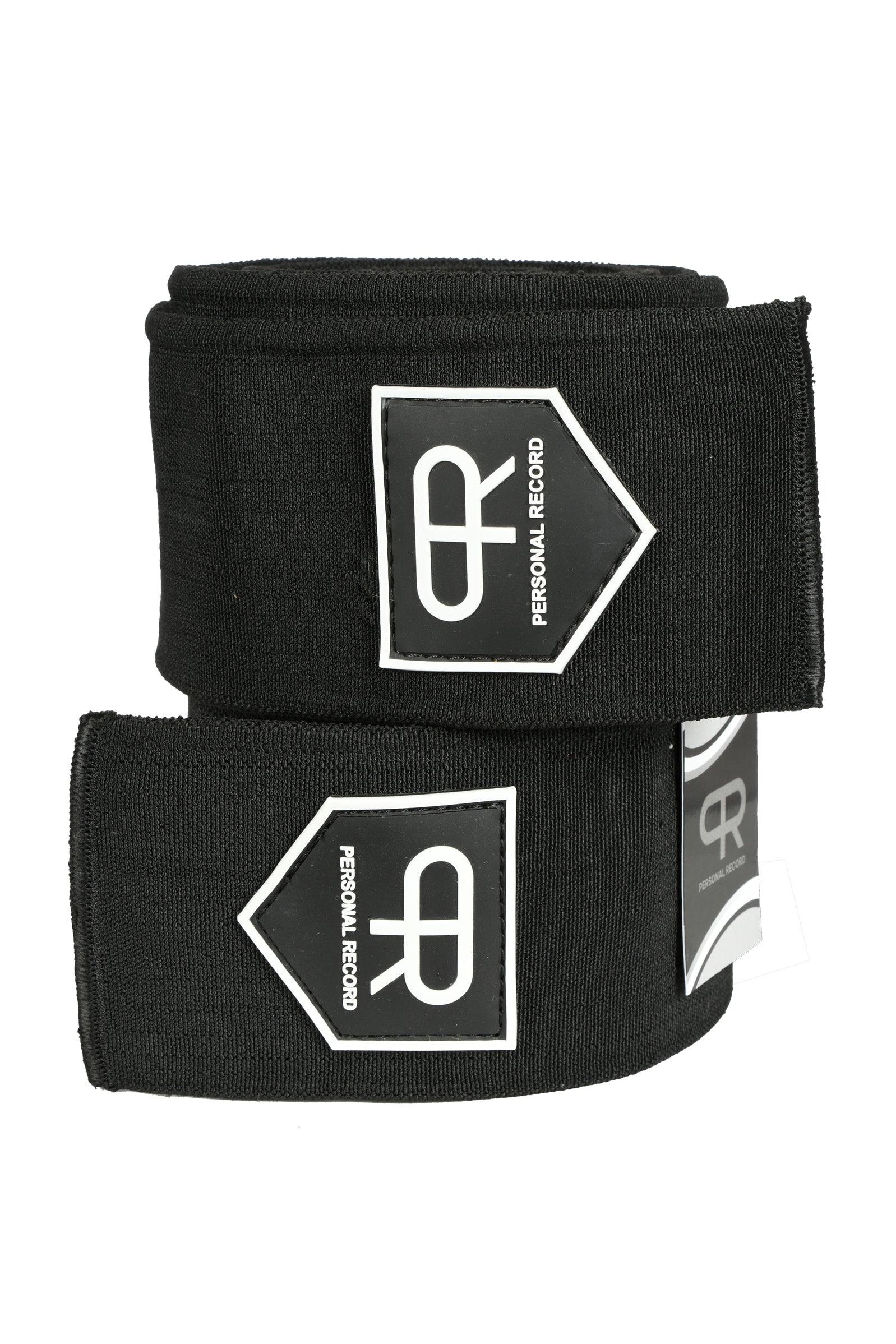 Personal Record Heavy Duty Premium Knee Wraps - PR906 - Black