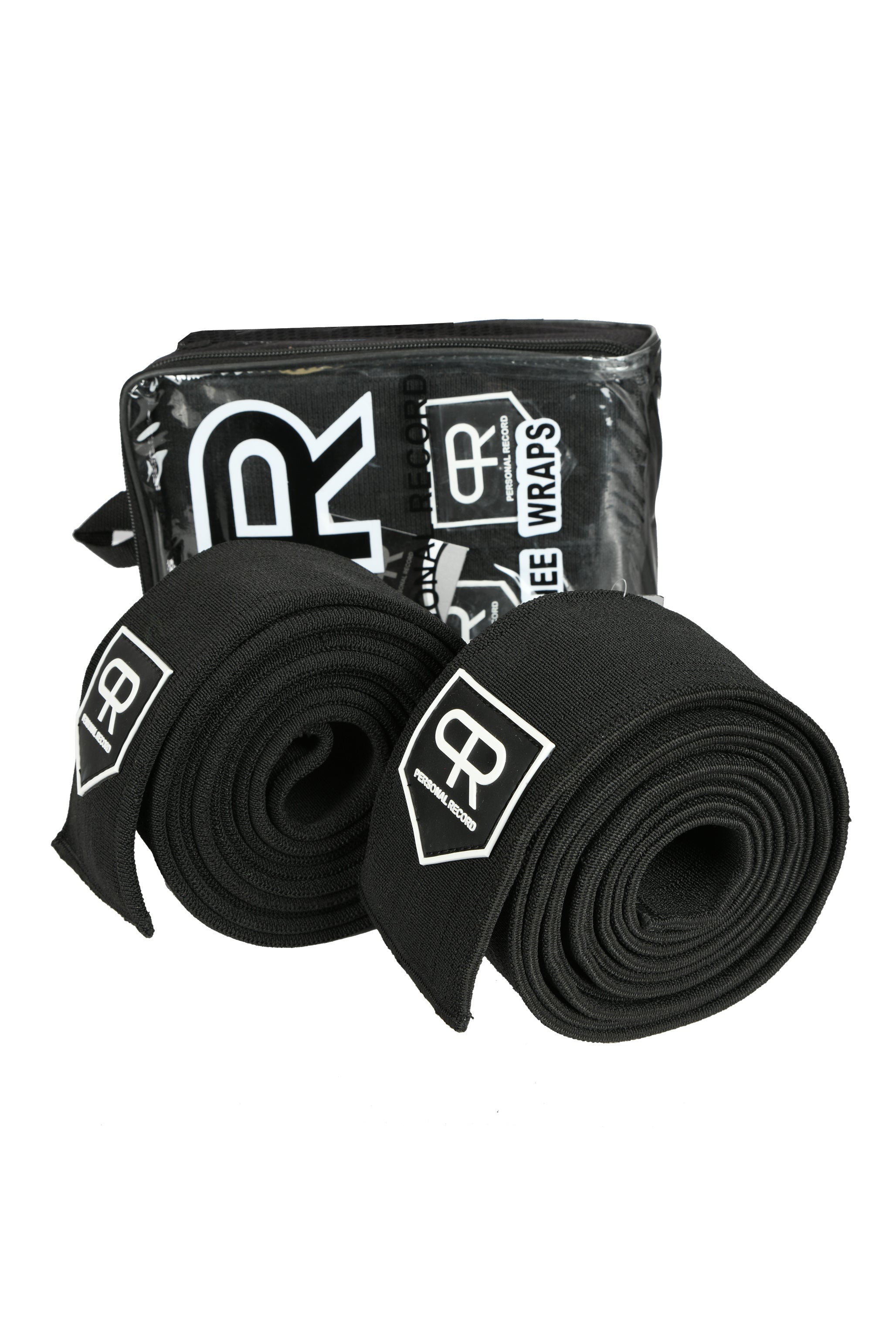 Personal Record Heavy Duty Premium Knee Wraps PR906 Black PRLifestyle